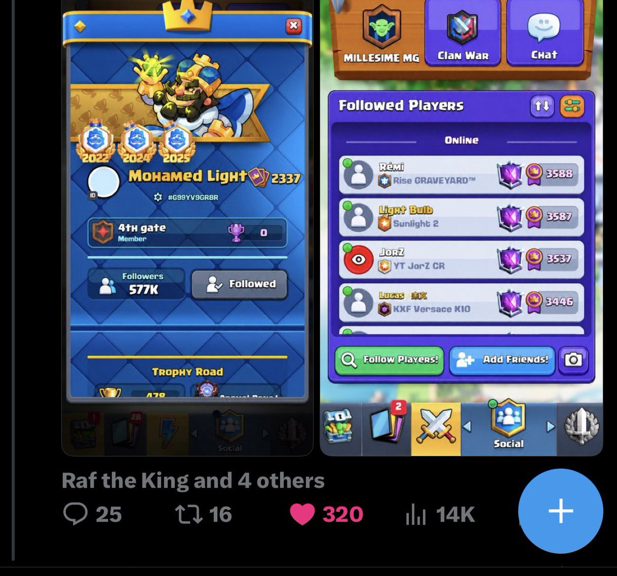 fixclashroyale's tweet photo. @donaldwsjr Hello Donald, I’ve been posting concepts to improve clash royale and many of my post have went viral, especially the one I uploaded yesterday about the following feature can you please have a look? Thanks https://t.co/4x09Hrv4Vt