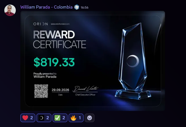 Orionfundedcom's tweet photo. Behind every reward: a plan, patience and a lot of discipline 🏆

Congrats to the traders behind these payouts 💙 https://t.co/UfXh8GiHP3