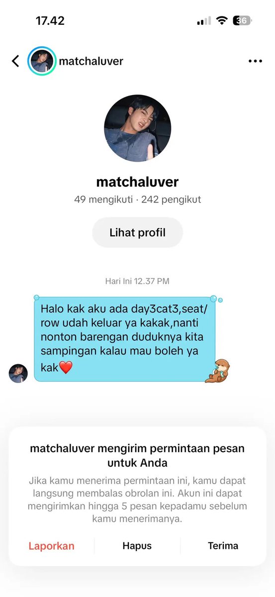 1230things's tweet photo. scamer tiket BTS 
#scam #penipuan #tiket #bts

bantu RT ya, inshaallah temenku ikhlas https://t.co/OxbzZSnUiU