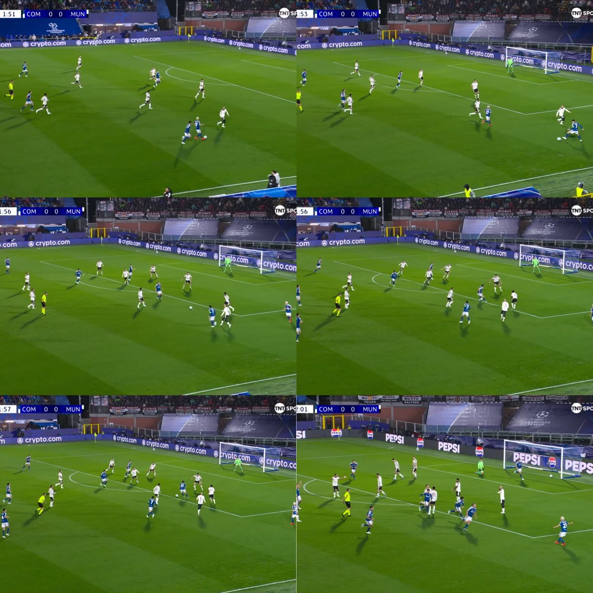 ZaidBalll's tweet photo. “Matheus Cunha works hard & that’s why he should be starting every week.”

Cunha starts ahead of Paz when the transition starts. Andrey Santos is marking the underlapping run from Couto (27). Cunha scans Nico Paz TWICE over his shoulder. As soon as Da Cunha (7) releases the ball he realises he’s late. Paz takes a touch & realises he has more time than expected. Can change the angle & take a touch inside onto his left foot with no pressure behind & a top finish. You could argue Maguire should get tighter too.

Coaching staff were extremely frustrated at Cunha for this goal & one of the reasons he subbed him off was because of this. This is ONLY the 2nd minute of the game. Tielemans, Mazraoui, Santos, Lammens, Maguire & Bruno all look at Cunha after it goes in.