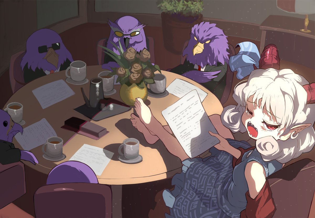 syope's tweet photo. 剛欲同盟会議！！　#東方project #饕餮尤魔 https://t.co/2kTnOxAz9l