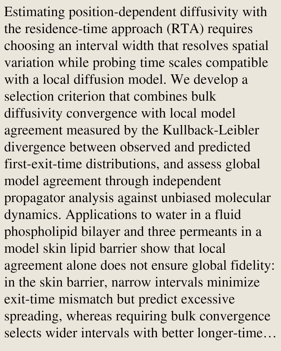 ChemPhyPapers's tweet photo. Choosing Spatial Resolution in the Residence-Time Approach to Local Diffusivity

Michael von Domaros, Rinto Thomas, Praveen Ranganath Prabhakar
https://t.co/gaYZtBBQms [𝚙𝚑𝚢𝚜𝚒𝚌𝚜.𝚌𝚑𝚎𝚖-𝚙𝚑 𝚌𝚘𝚗𝚍-𝚖𝚊𝚝.𝚜𝚘𝚏𝚝] https://t.co/KYRXDUOw0P