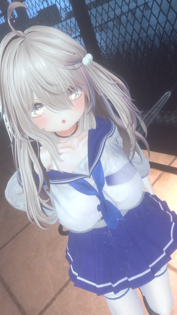 Sleepat28's tweet photo. ＼ぐーてんもーげん／
「傘忘れちゃったから入れてよ」
#MELLOWMARE　#muu3d　#Mayo_3D https://t.co/0k96Nf4a6u