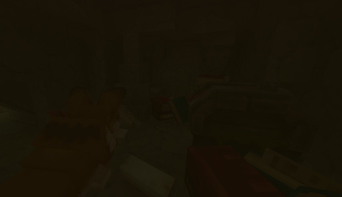 BGrincenko's tweet photo. #Hytale 
Well then, let me show you all the interesting things I’ve spotted in The Deepworks.

I sing praises to the builders, the work they did is colossal and it's clear how much soul was put into it.
Before you repeat what I will show you below, you need to have the animal transformation potion with you, the cheapest potion is the dog transformation potion, which I will use later because what is placed cannot be picked up. Just think about it, they implemented the animal transformation potion here...it's brilliant.

In the end, we get a chest with richer loot than usual.