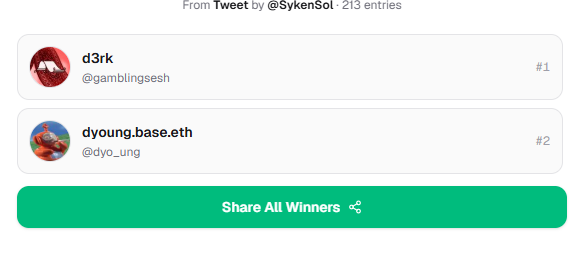 SykenSol's tweet photo. CHECK YOUR SOL ADDY 💰

Still got 2 giveaways on my page runnin good luck https://t.co/Rq37rJyY0d