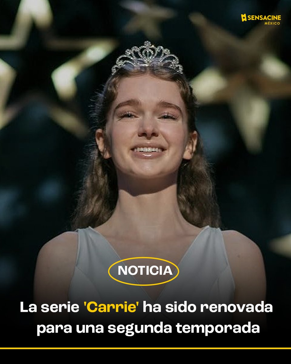 SensaCineLATAM's tweet photo. Prime Video ha renovado 'Carrie' para una segunda temporada. Mike Flanagan expresó su deseo de que la serie tenga 3 temporadas por lo que veremos una historia original, no canónica, dentro del universo de historias de Stephen King. 🩸
#Carrie #StephenKing #Terror https://t.co/K88dm6nYue