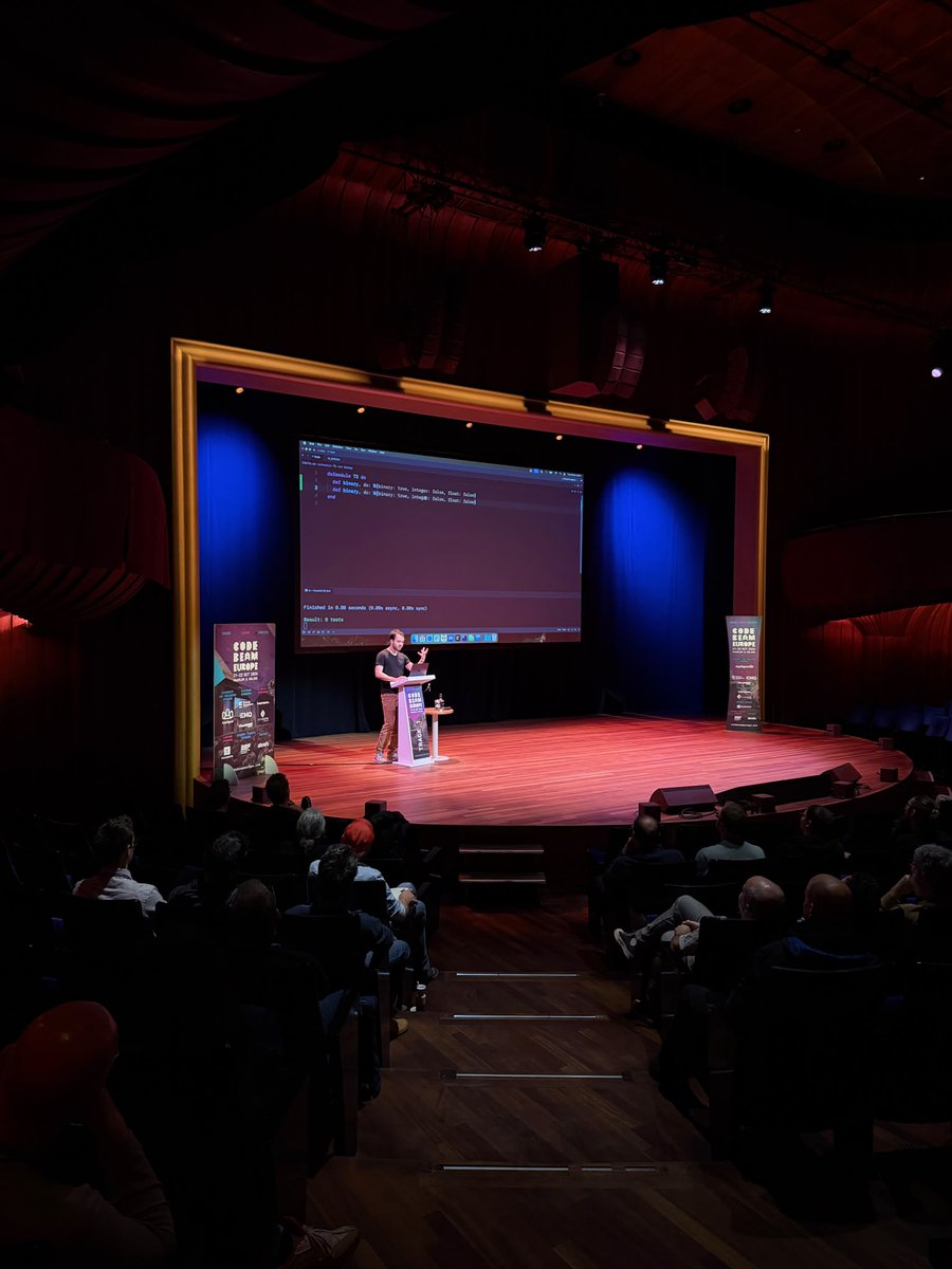 CodeBEAMio's tweet photo. That's Code BEAM Europe 2026. Two days, two tracks, one Informal Zone, and an unusual amount of music for a programming conference. Thank you to Day 2's speakers 🧵 #CodeBEAM #Erlang https://t.co/4N6pWieXuW