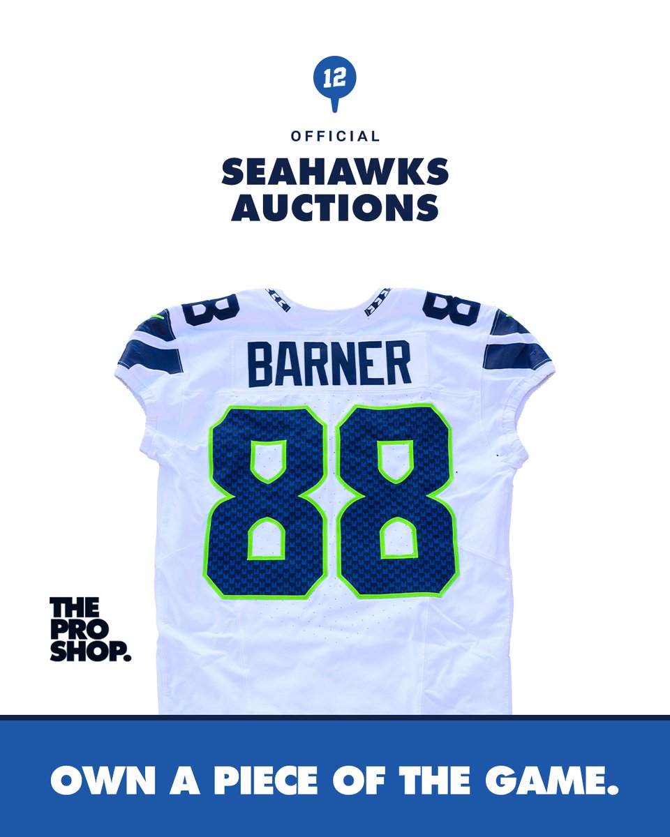SeahawksProShop's tweet photo. NOW LIVE 🚨🏈

Game-worn AJ Barner Jersey.

Auction ends October 28th @ 8:00 pm.

Bid now » https://t.co/EgDHfVPveo https://t.co/nbh6yo3bzE