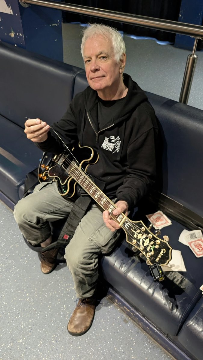 weddingpresent's tweet photo. The Wedding Present have returned to Glasgow! Tonight we’re playing Seamonsters at Queen Margaret Union. The support artiste is Rhadhika and doors open at 7pm. https://t.co/zsegwNyMhj https://t.co/oBTOOvswnv
