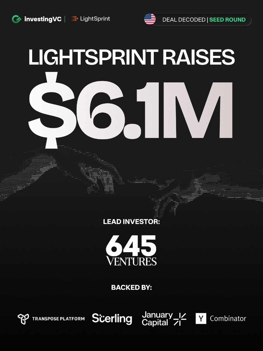 investingvc's tweet photo. Y Combinator led a Seed Round: $6.1M into Lightsprint, a USA company in the Developer Tools industry.
Lightsprint, Seed Round $6.1M
#VentureCapital #StartUp #DeveloperTools https://t.co/B5Ef4q9ThV