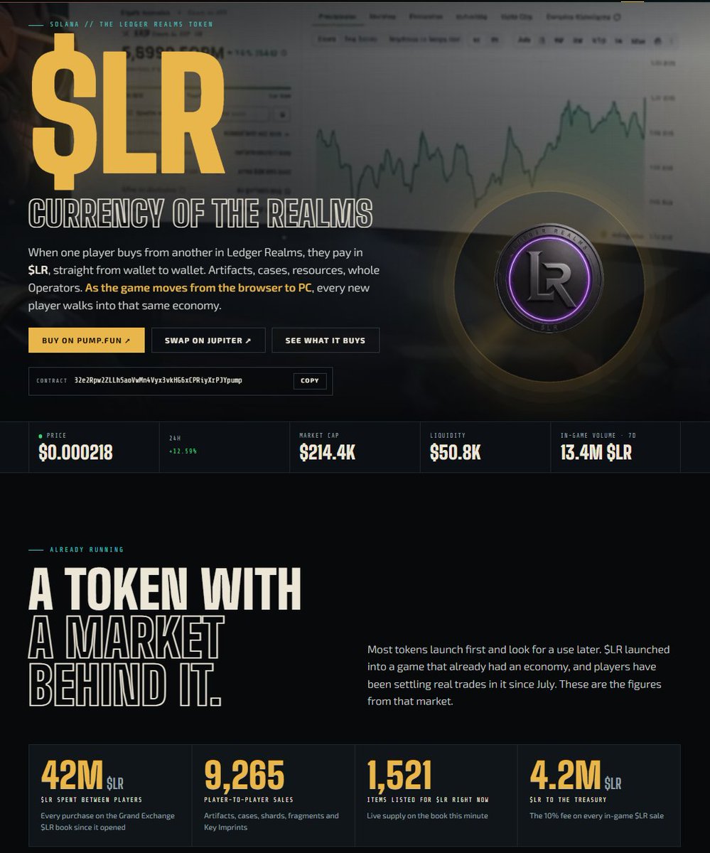 aminacov's tweet photo. The @LedgeRealms token is being utilized daily on our solana:32e2Rpw2ZLLhSaoVwMn4Vyx3vkHG6xCPRiyXrPJYpump Market. Operators (In-Game Characters) are earning by trading and selling their Rare Resources & Artifacts to other users. 

This is just the beginning.

@UnrealEngine Experiences are cooking

3D assets are coming into the Realms ... // 

Merge of @TheForgeArena Assets already done. Over 240 Weapon Skins (Over 150,000 NFTs) are ported into the solana:32e2Rpw2ZLLhSaoVwMn4Vyx3vkHG6xCPRiyXrPJYpump project. You will be able to use them inside the Realms ... // 

Internet Money is meant to be moving constantly. 
Not to stay idle in a wallet :) 

Join us! We might be up to something LEGENDARY ... // 

>> https://t.co/CmQhCbF3Sz
