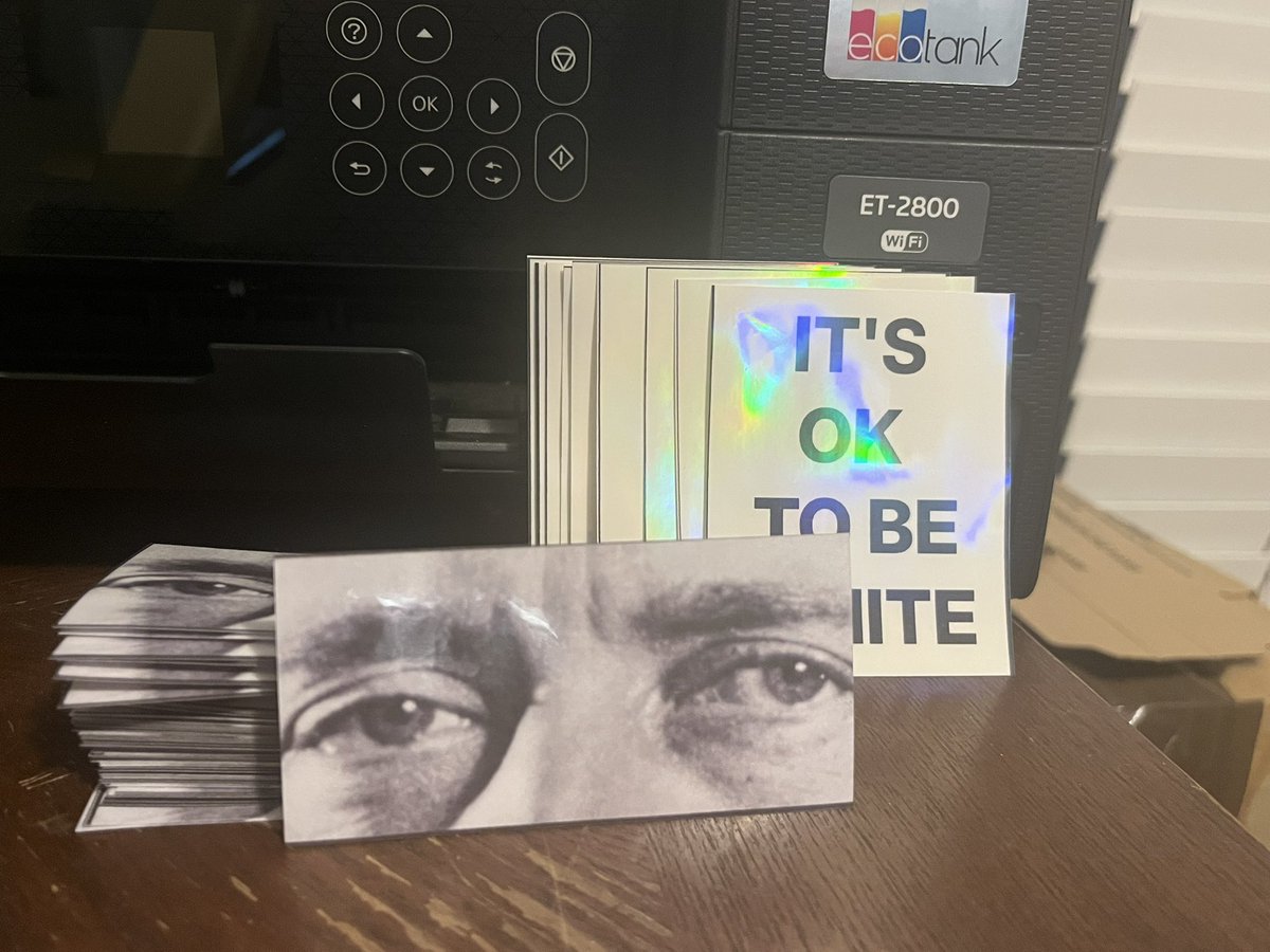 frenrat's tweet photo. My main goal with producing these stickers is to get them out to people. If you cant afford to pay, but want to spread pro-white propaganda, I will send you a "free sample" sticker pack.

DMs remain open. https://t.co/sYQfbnXfrh