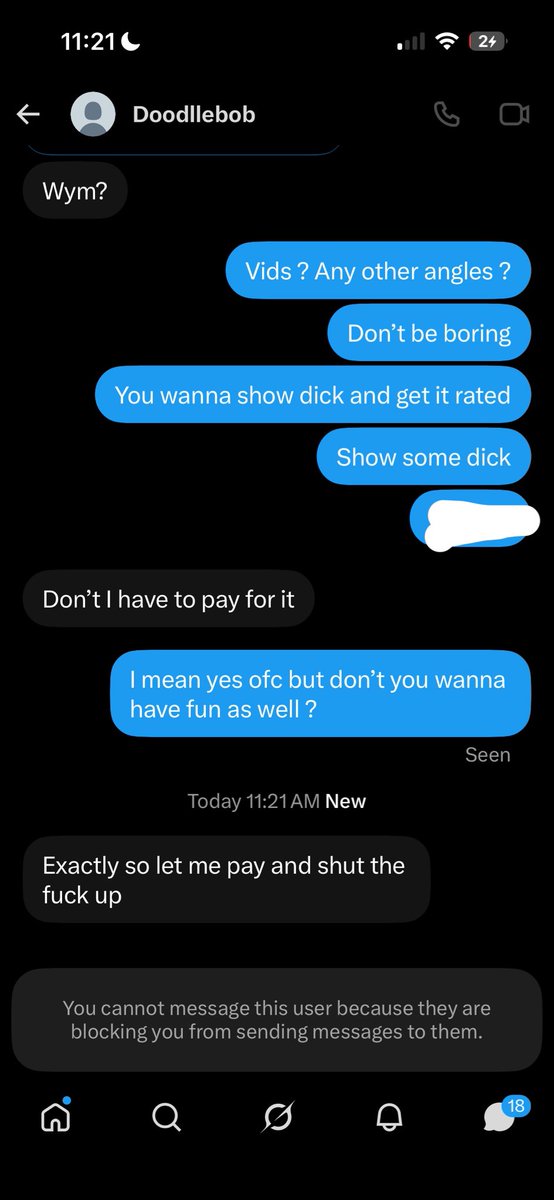 thutikk1's tweet photo. @superbigbandz so because you’re a boring ass scammer who dosent want to pay and gets mad because I wanted to have more fun you get mad cuss me out and block me ? But these are men ?!! #sellincontent #sellingcontent #buyingcontent https://t.co/tYM6L5cmSZ