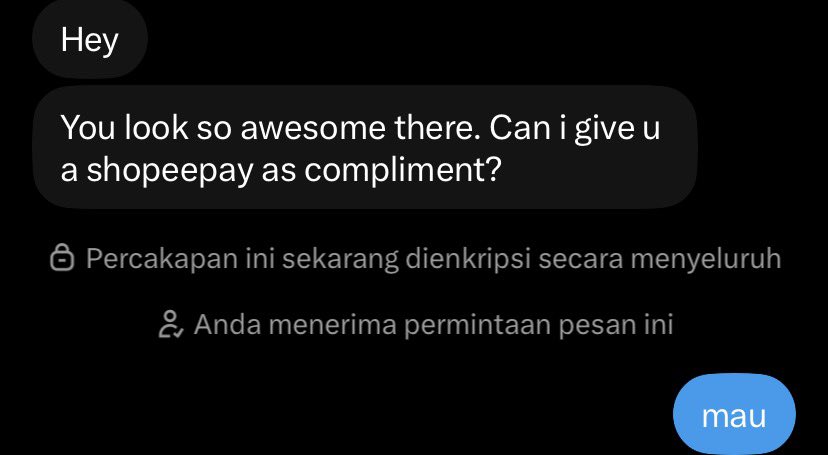 dii4nee's tweet photo. abis kena tipu 2jt trs ada org random kasih 1jt😭 harusnya saldo gue skrg 3jt https://t.co/7MJfgqHWd7