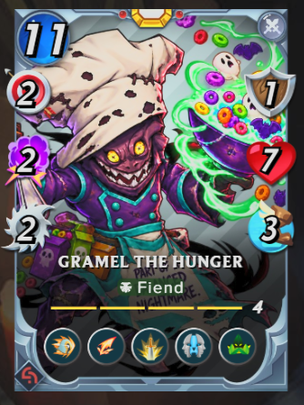 mattnyy84's tweet photo. Thanks to another awesome @splinterlands player. My freshly maxed Gramel is now a Cereal Killa! Someone dropped me a dope #spooky skin. 

#TCG #community #Halloween2026 https://t.co/GLq923LmcK
