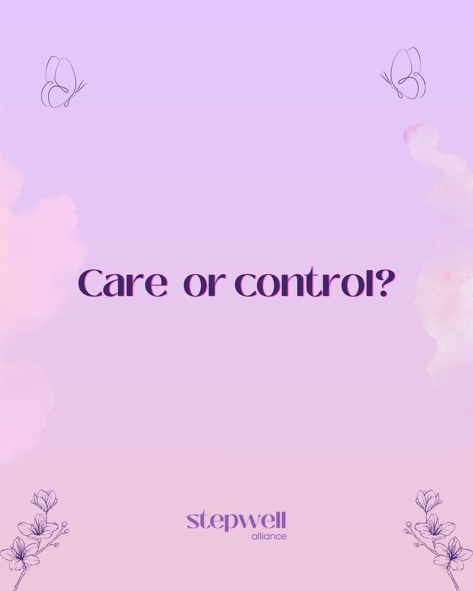 StepwellA's tweet photo. #Control can be presented as care, concern or love. But caring about someone does not mean having a right to #monitor their movements, choose their friends or demand their passwords.

The difference is whether you can say no without fear, #pressure or #punishment.

This Domestic Abuse Awareness Month, we are highlighting the everyday behaviours that can form a wider #pattern of control.

#Everyone deserves privacy, independence and relationships in which they feel safe.

#DomesticAbuseAwarenessMonth #StepwellAlliance