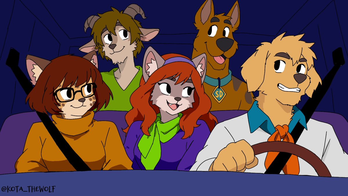 Kota_theWolf's tweet photo. The Mystery Gang

Drawing idea of my friend whitie https://t.co/TegoLRvp95