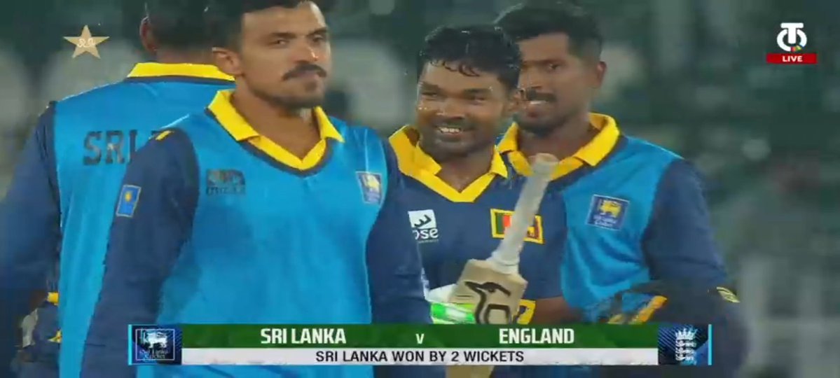 hbcrick56's tweet photo. @OfficialSLC 

430 chased down in Rawalpindi with a ball to spare, and two wickets remaining in the kitty.

High quality ODI cricket, and peak drama .
There have been 123 boundaries (93 fours &amp; 30 sixes) in this match - the most ever seen in ODI history (4296 games) #ENGvSL https://t.co/k8UmK2mQWc