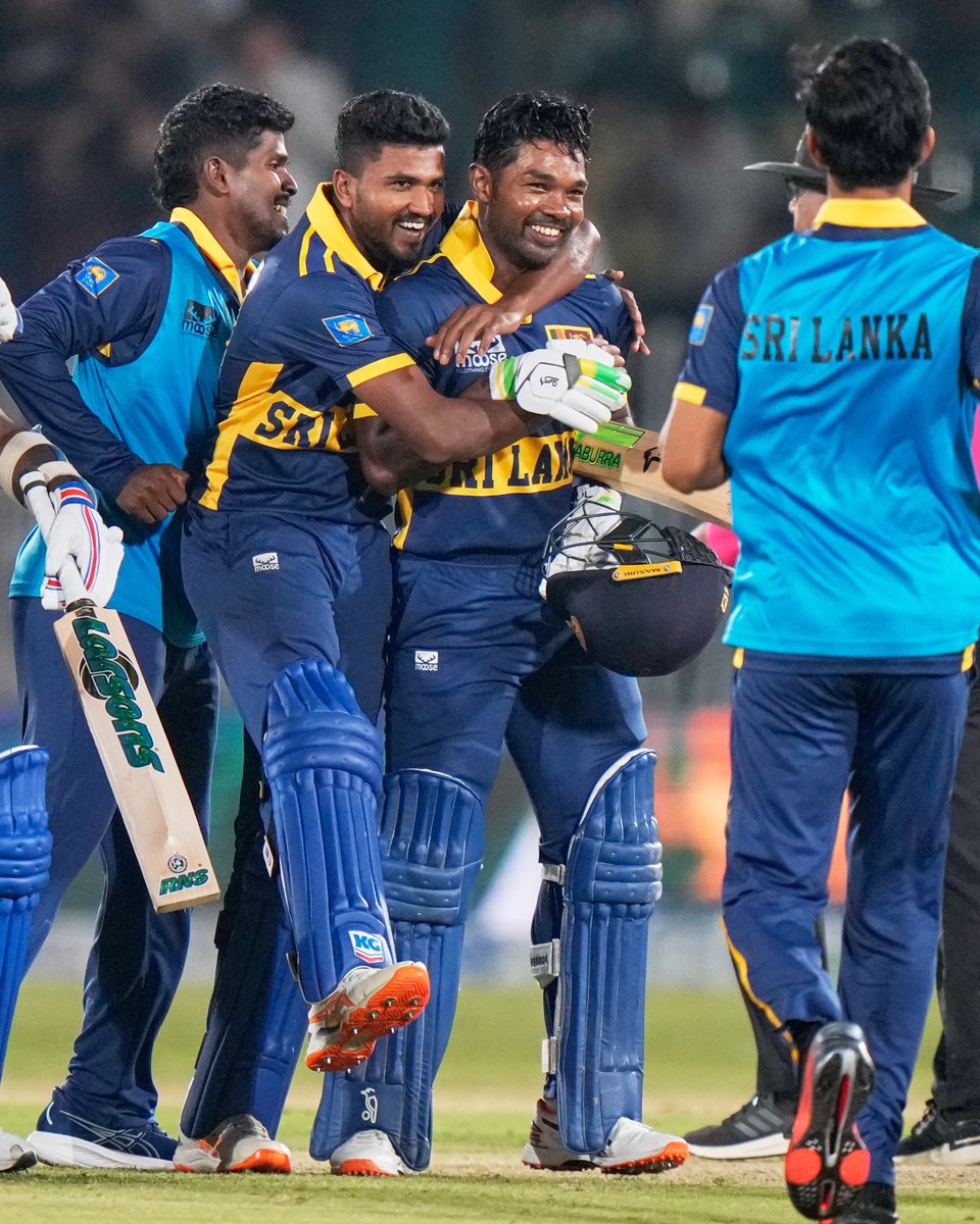 cricinfo's tweet photo. UNBELIEVABLE SCENES!

Liyanage the Lankan hero in an ODI classic 🤩 https://t.co/IVwiFuyFT4