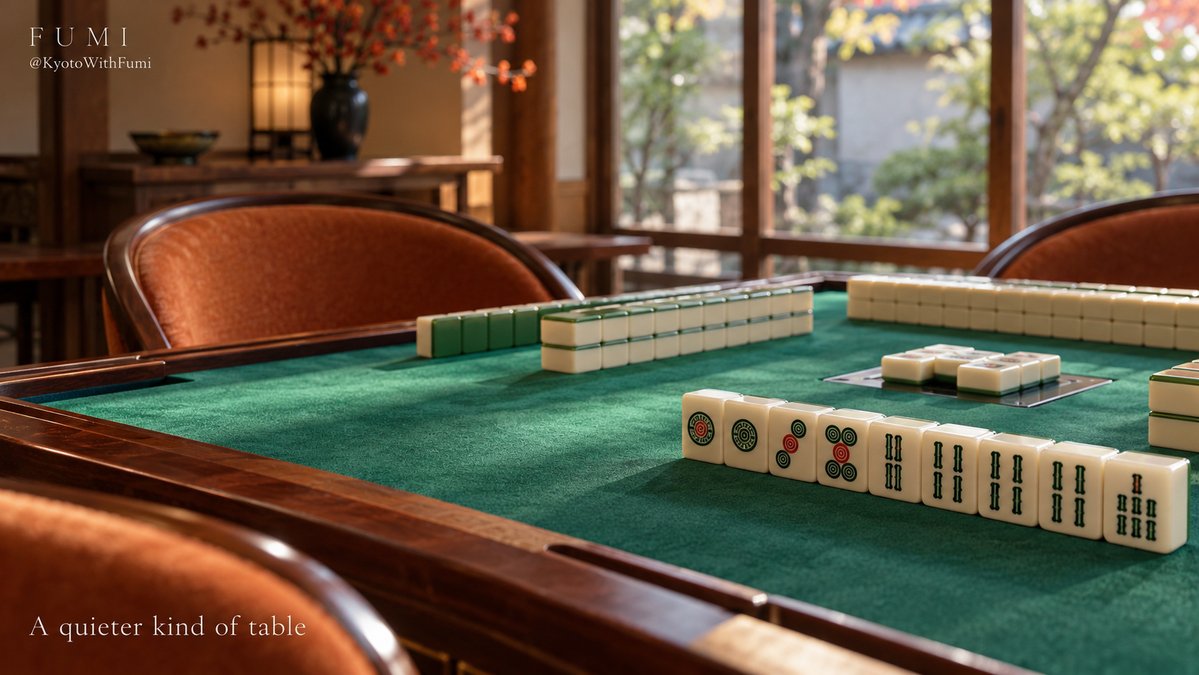 KyotoWithFumi's tweet photo. 🀄

A beginner-friendly mahjong session could bring a different rhythm to a Kyoto afternoon.

If a host offers an introduction, learn a few tiles at a time and enjoy the company around the table. A new game can make a familiar city feel freshly interesting.

#FumiJapan https://t.co/VKkJ6n91GQ