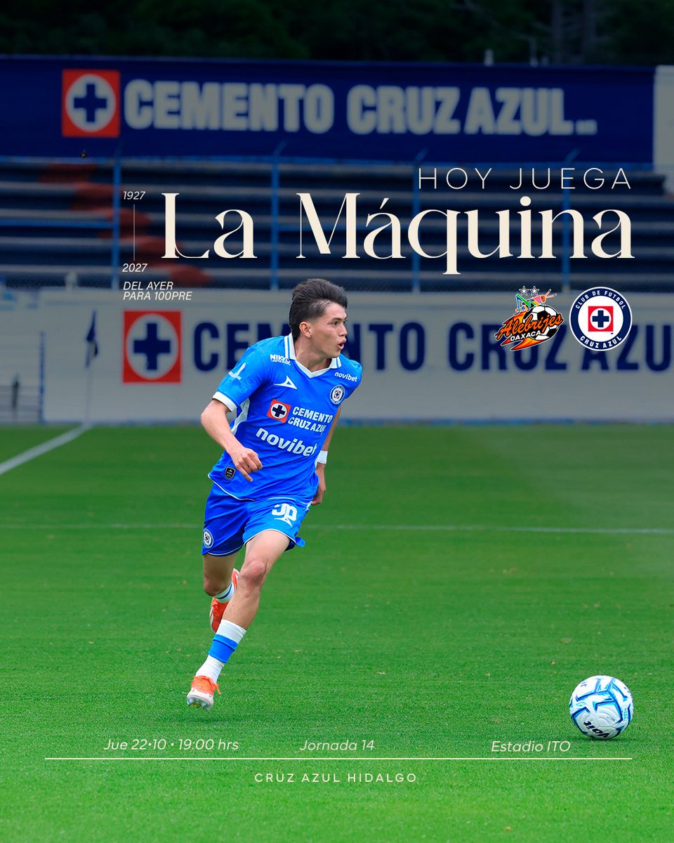 AzulBasicas's tweet photo. HOY JUEGA LA MÁQUINA EN OAXACA 🎉

Vamos por los tres puntos ante Alebrijes 😤 https://t.co/oazvOpxmZC