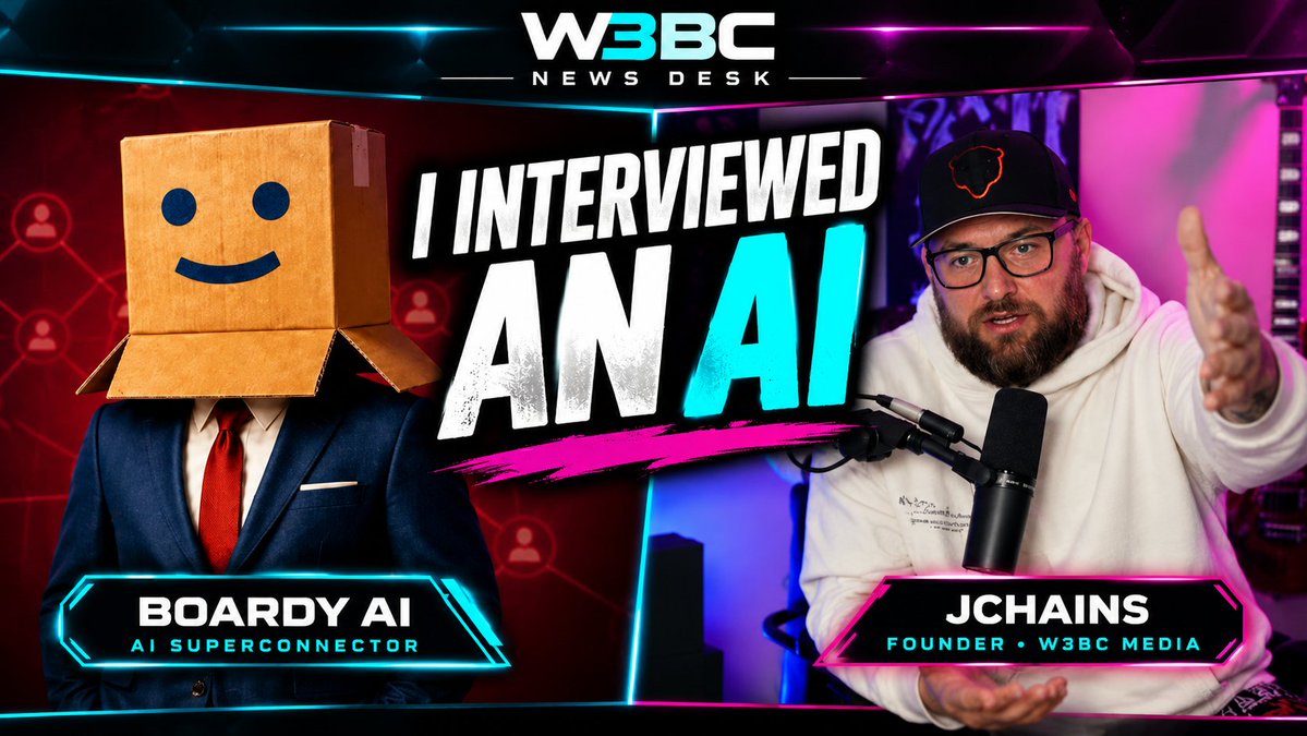 jchains's tweet photo. I just interviewed an AI. 🤖🎙️

Not about what AI might do someday, but how it's already helping me build my business.

I sat down with @BoardyAI to talk about finding sponsors, making valuable connections, growing a business, and the future of AI agents.

We even got into whether AI will replace business development teams.

The biggest takeaway? AI can open doors, but humans still have to build the relationships.

And yes, I asked him his favorite pizza. 🍕

👇🏽👇🏽👇🏽