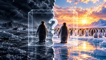 MemeGCR's tweet photo. SCIENTISTS HAVE DISCOVERED SCHRÖDINGER'S PENGUIN

the Nietzschean Penguin became a viral meme just for walking away from his colony

now scientists have found something even crazier

the same penguin species is living two completely different realities. One population has stayed
stable for 25 years while the other has crashed by over 40%

they literally named it "Schrödinger's Penguin" after Schrödinger's Cat
we went from a philosophical penguin meme to an actual scientific penguin paradox

ALL ARTICLES FROM TODAY

https://t.co/dolKTwZbMT

https://t.co/zeRKx0fnz8

https://t.co/6uRScIOgIJ