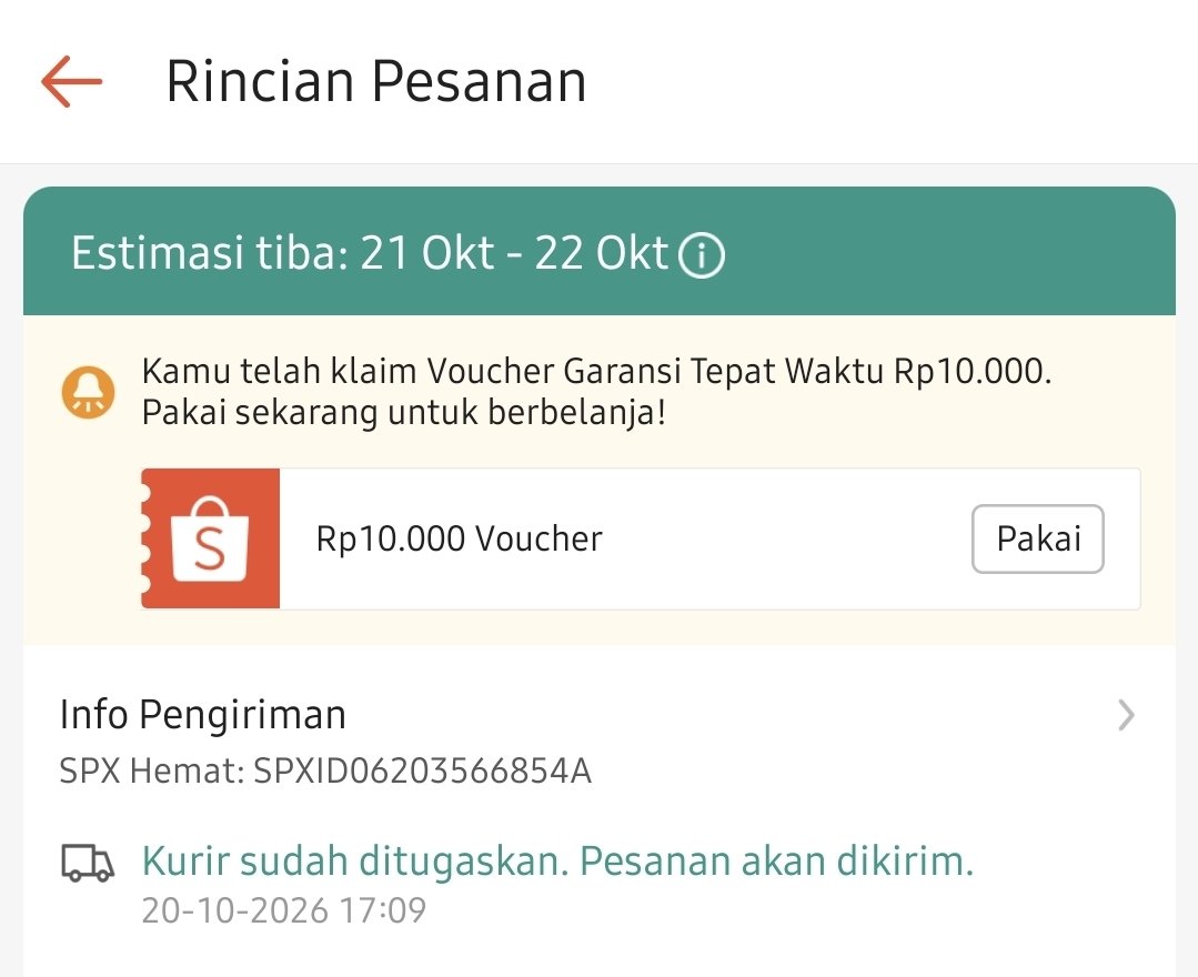 luv_formula's tweet photo. @ShopeeID ini kenapa ya paket saya stuck di kurir pesanan gini dari tanggal 20? Kaga dikirim kirim ini gimana saya butuh https://t.co/1EDE4YGNus