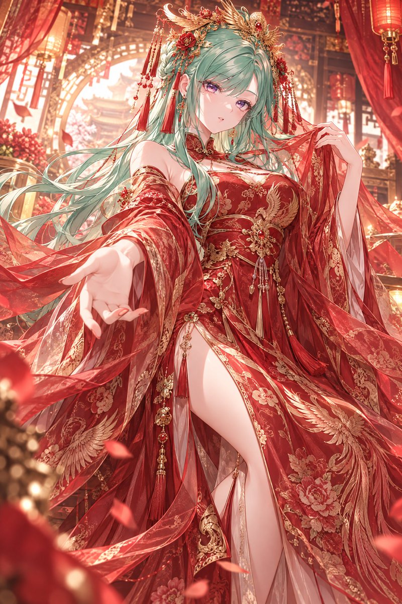 meigmeige's tweet photo. #同人图 #AI #中式婚纱 #Fanart #VSPO #八雲べに https://t.co/94rBHX81PN
