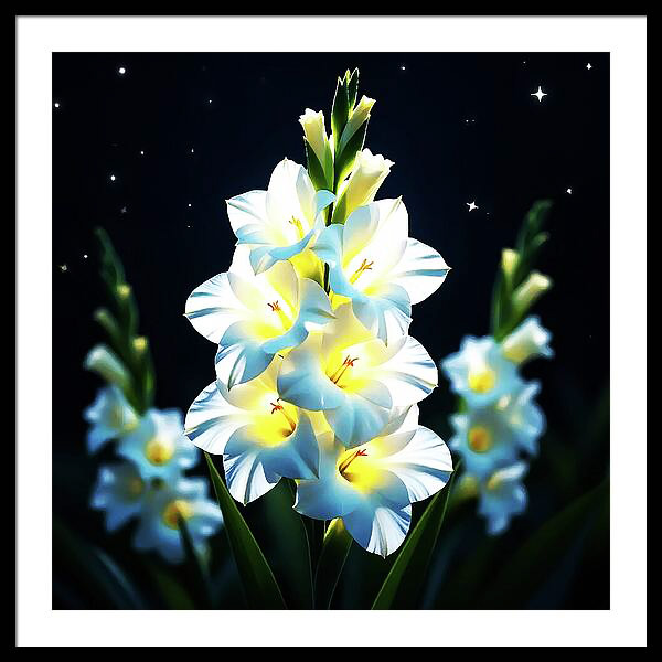 PhotosbyEddie's tweet photo. Check out this new digital art that I uploaded to  https://t.co/ICEiqJOvZg #Gladiolus #Flowers #White #WallArtForSale #HomeDecor #Google https://t.co/iUXtcnJxXa