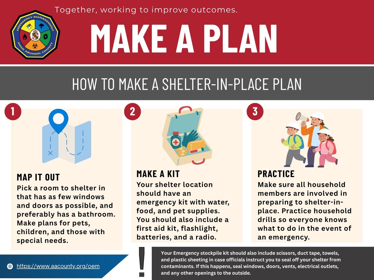 AACO_OEM's tweet photo. Shelter-in-place means stay indoors, bring people and pets inside, close windows and doors, and monitor official instructions. https://t.co/ClO342nUsQ https://t.co/996ZO5j6nY
