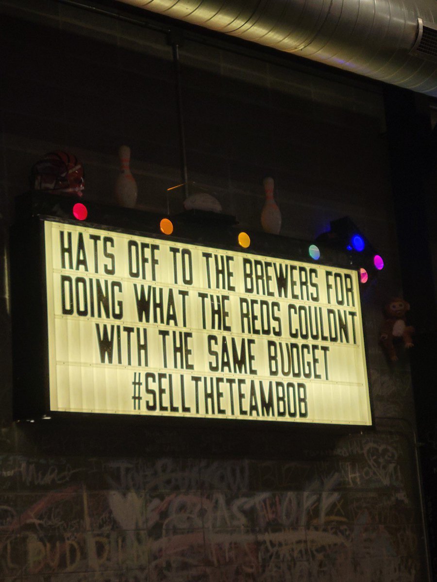 ATBBTTR's tweet photo. Hey, this sign from Holiday Spirits in Over The Rhine is pretty cool.

#SellTheTeamBob https://t.co/0MoLrpHWHY