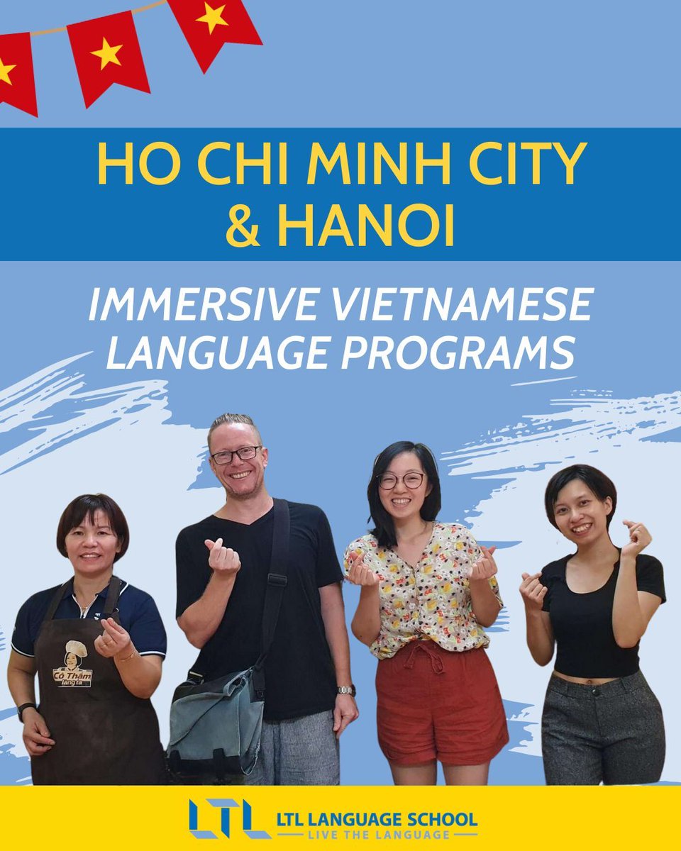 rebeabrego's tweet photo. Study Vietnamese online, in Ho Chi Minh City, or Hanoi. Choose small groups or personalised 1-on-1 classes, with homestay options to practise daily, share meals, and join weekend activities. All ages and levels welcome. DM us with questions. https://t.co/V78c1Yah8K