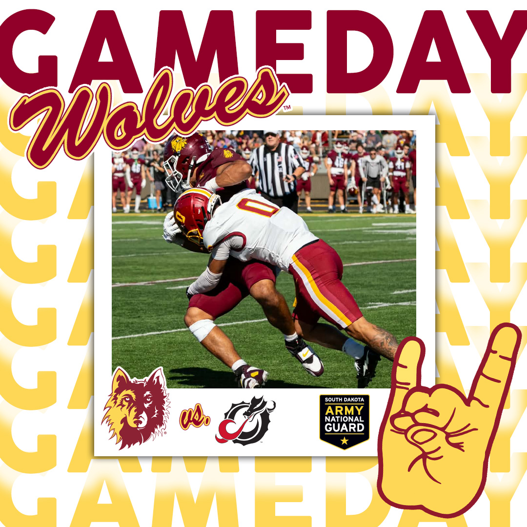 WolvesAthletics's tweet photo. #GameDay🏈

@NSUWolves_FB 🆚 MSU Moorhead

⏰ 12 PM
📄 https://t.co/gX7jPcfWWG
📊 https://t.co/DF8MSLybcz
🎥 [$] https://t.co/8g3ysaMZZY
📻 https://t.co/ADejEjGYQF
🎟️ https://t.co/2wfFVkBjtw
📍 Moorhead, MN

#GoWolves🐺 | #maroonNgold🐾 https://t.co/Ql65NYsSEF