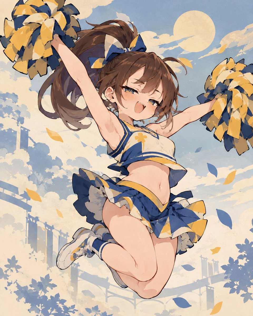 note_zakky's tweet photo. おはようございます。

#金曜日のチアガール
私も全身全霊で応援していきます！
皆さん頑張って行きましょう！

#AIart #AIイラスト https://t.co/5bWDxXf65m