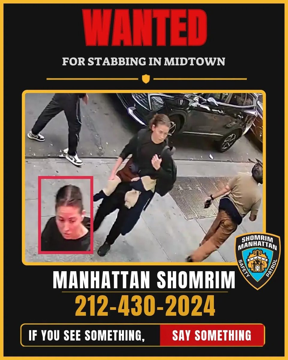 HenMazzig's tweet photo. UPDATE: The attacker allegedly used a syringe to stab a Jewish victim today in Manhattan. It is not yet clear if the syringe contained anything. 

The victim is in stable condition. 

Manhattan Shomrim are advertising this image of the attacker. https://t.co/mB9lKFCScc