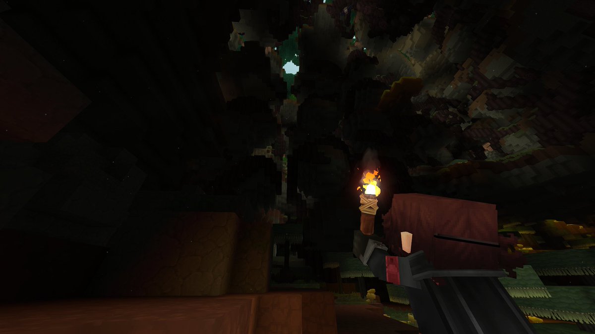 BrokenColdBox's tweet photo. It always fascinates me to look at work in progress worldgen. I doubt this area is anywhere close to its final state, given how open and... gravity defying it is, but it's still really cool to look at.

I wonder if any of the Hytale worldgen devs have accidentally made something really cool and just decided to save it for later as an intended feature in a future location.

(Avatar on 2nd image for a sense of scale, You might have to zoom in though, lol)