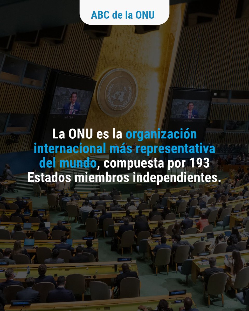 ONUPeru's tweet photo. 🇺🇳🩵 Un lugar donde las naciones del mundo pueden reunirse, discutir problemas comunes y encontrar soluciones compartidas.

Conoce más sobre la ONU y lo que representa para el mundo🌎

📲 ¡Sigue nuestros próximos posts para conocer más sobre su historia y trabajo! https://t.co/hLjdQmLVB8