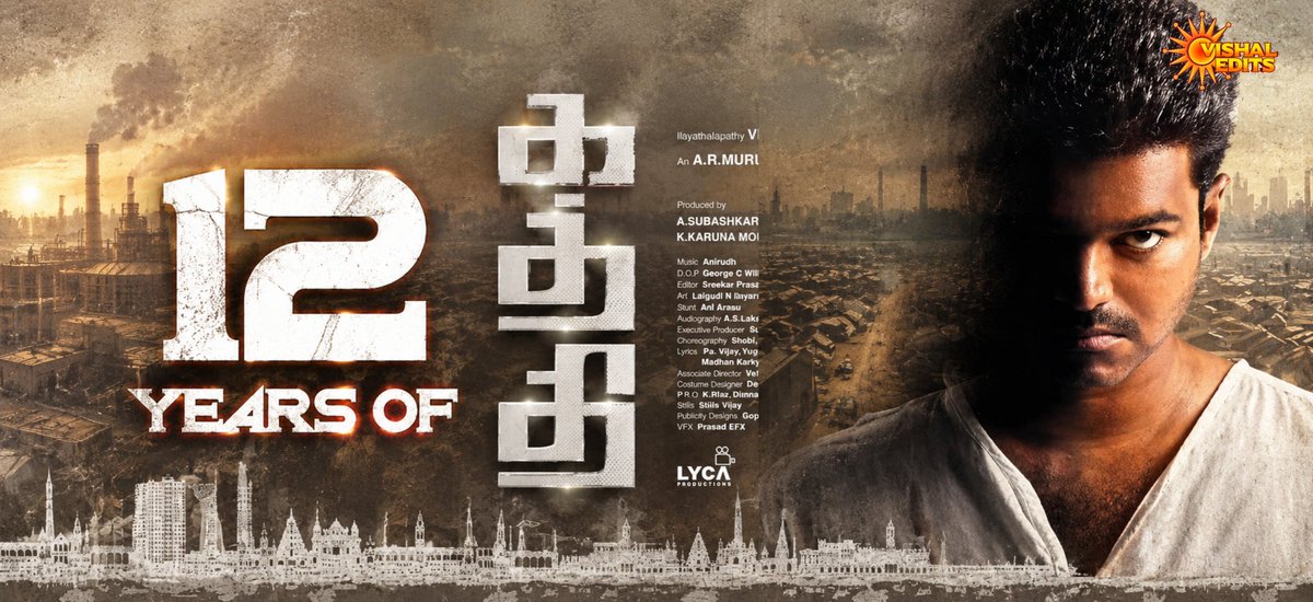VishalS72420828's tweet photo. #12YearsOfKaththi 🔥💥🗡️
@CMOTamilnadu @actorvijay @LycaProductions @ARMurugadoss @anirudhofficial @Samanthaprabhu2 @actorsathish https://t.co/RTJX2SJvir