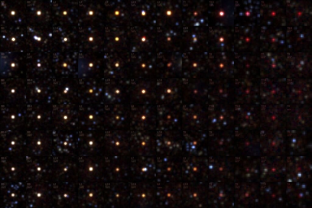Parsec44's tweet photo. A Menagerie of Brown Dwarfs
Credit: NASA/JPL-Caltech https://t.co/zcDvacu373