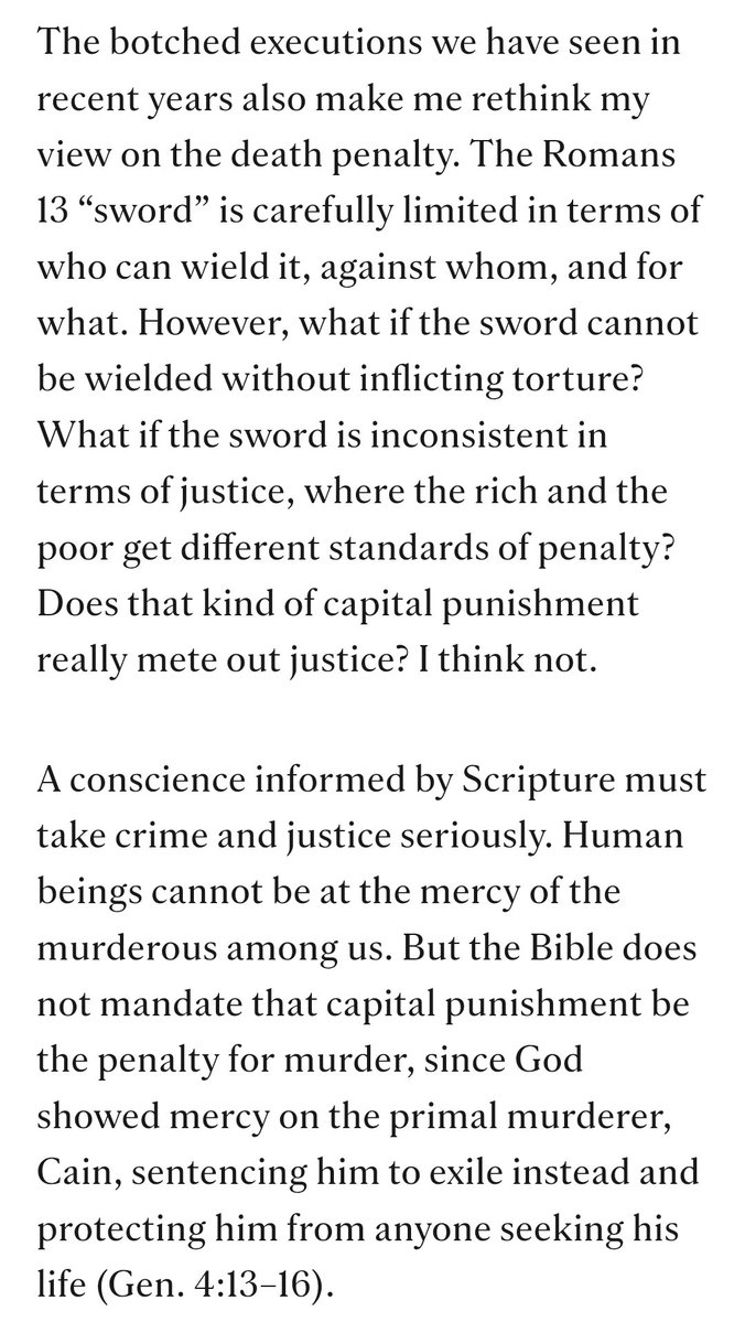 Protestia's tweet photo. Where Russell Moore, in a new Christianity Today article, reveals he's pretty much against the death penalty now. https://t.co/XG0KUiGbHh