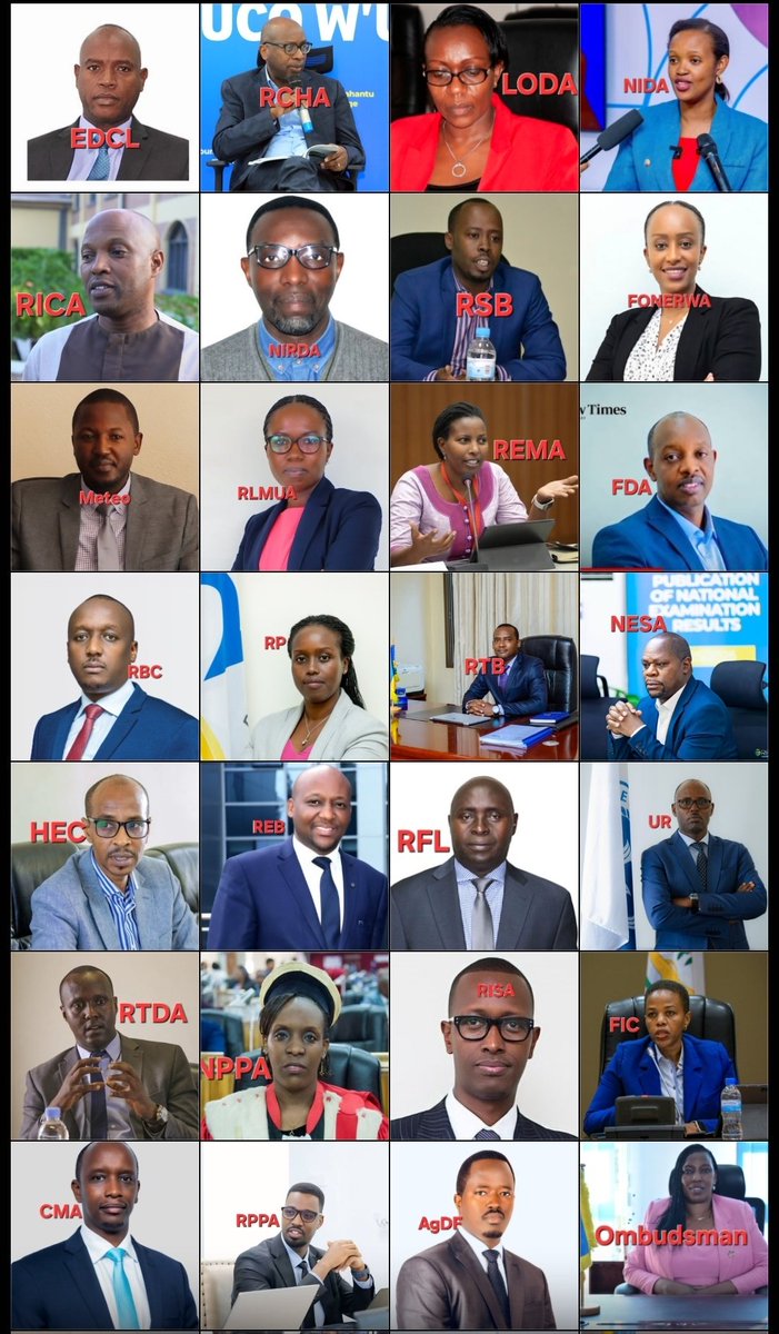 Igiheniki2025's tweet photo. Iyo Min Bizimana anenga politi y'#Iringaniza, nuko itashoboraga gukora nk'ibi👇

Out of 52 Rwanda gvnt linked institutions, only 3 (RAB, RLMUA &amp; NESA) are from #nt ethinic group. 

Worthy to note also that the 2 sectors (Land and Agriculture) have another connotation in Rwanda😏 https://t.co/VXSNFqpIOi