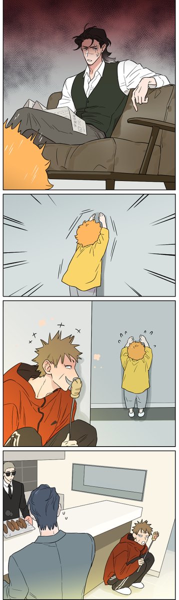 maweiart's tweet photo. 罚站② #PapaWolfandthePuppy https://t.co/Zi3F2PPKff