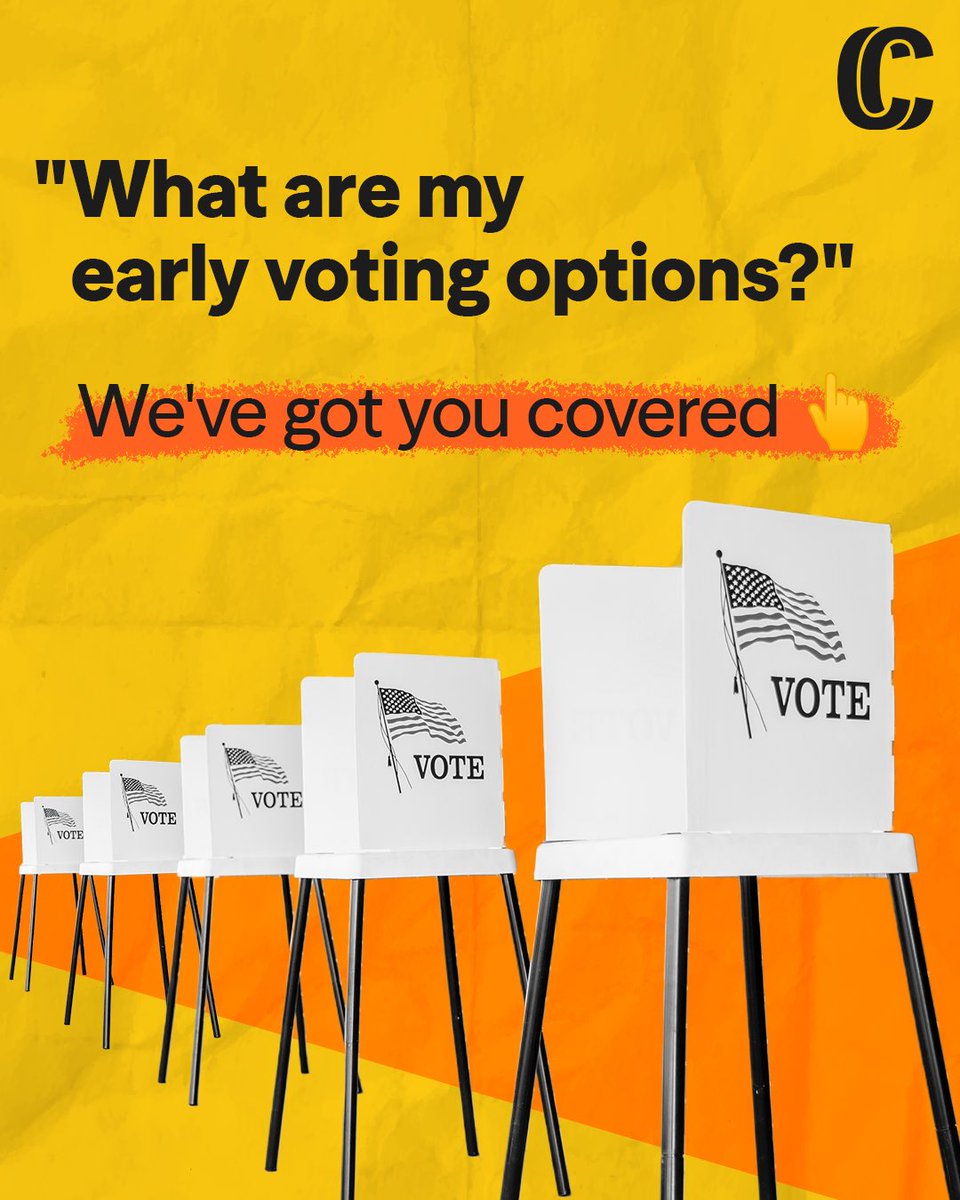 CommonCauseMD's tweet photo. Hey Maryland! Happy first day of early, in-person voting! 🗳️ Vore centers are officially open now through Thursday, Oct. 29, from 7am - 8pm. 

You can vote at any location in your county. You can also register and vote there too. Learn more at https://t.co/RfL8ss5sip https://t.co/hJ3VIav6e8