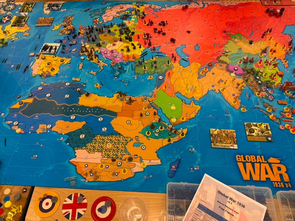 Marky_X_'s tweet photo. If you think your board game takes up too much table space

Just a reminder that Global War 1936 exists https://t.co/UUKyErobln