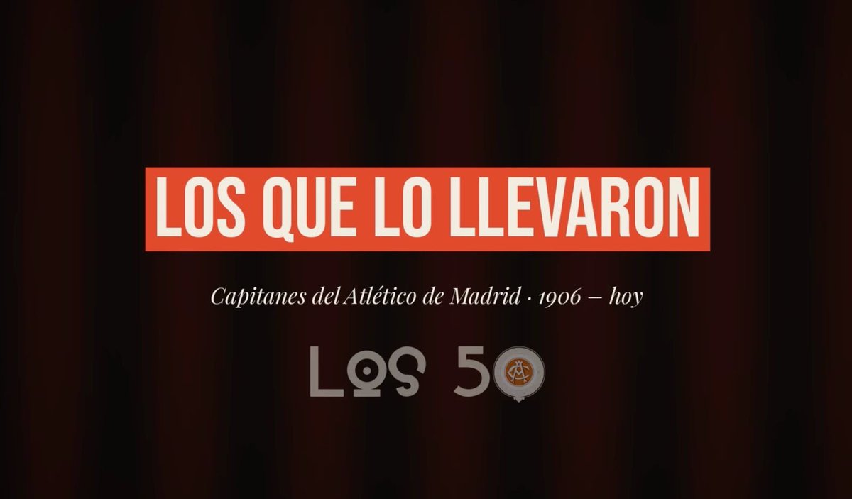 Los50Atleti's tweet photo. Hoy es el día. Esta noche nos sentamos con capitanes de verdad para contar, en primera persona, lo que significa llevar el brazalete del Atleti. Si todavía no te has apuntado, aún estás a tiempo. Nos vemos allí.
🕖 19:03h
📍 Centro Cultural Eduardo Úrculo, Plaza Donoso 5
🔴⚪ https://t.co/0HiHt9I7ql