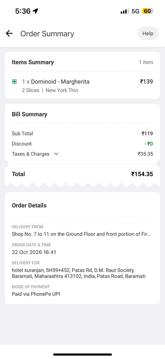 Nikhil110142's tweet photo. @dominos_india mera order ab tak kyu nahi ho pa raha https://t.co/sefMCDhyx4