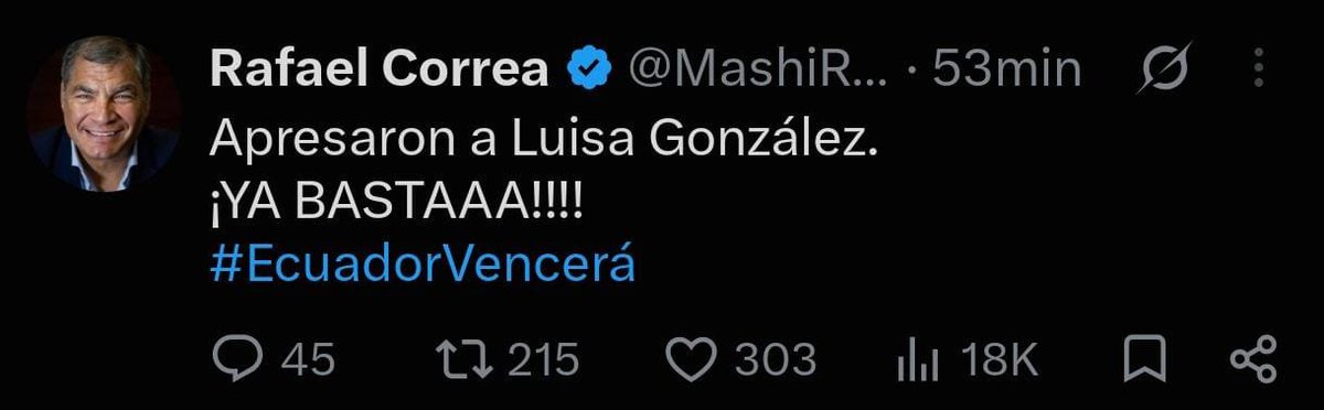 ArturoJEscala's tweet photo. @MashiRafael Estamos ante una estrategia política de desgaste al adversario político. Exigimos respeto a los derechos humanos, ciudadanos y políticos de todos los Ecuatorianos.
#YaBastaDeTantoOdio  #EcuadorVencerá https://t.co/Qu0m36Qe3P