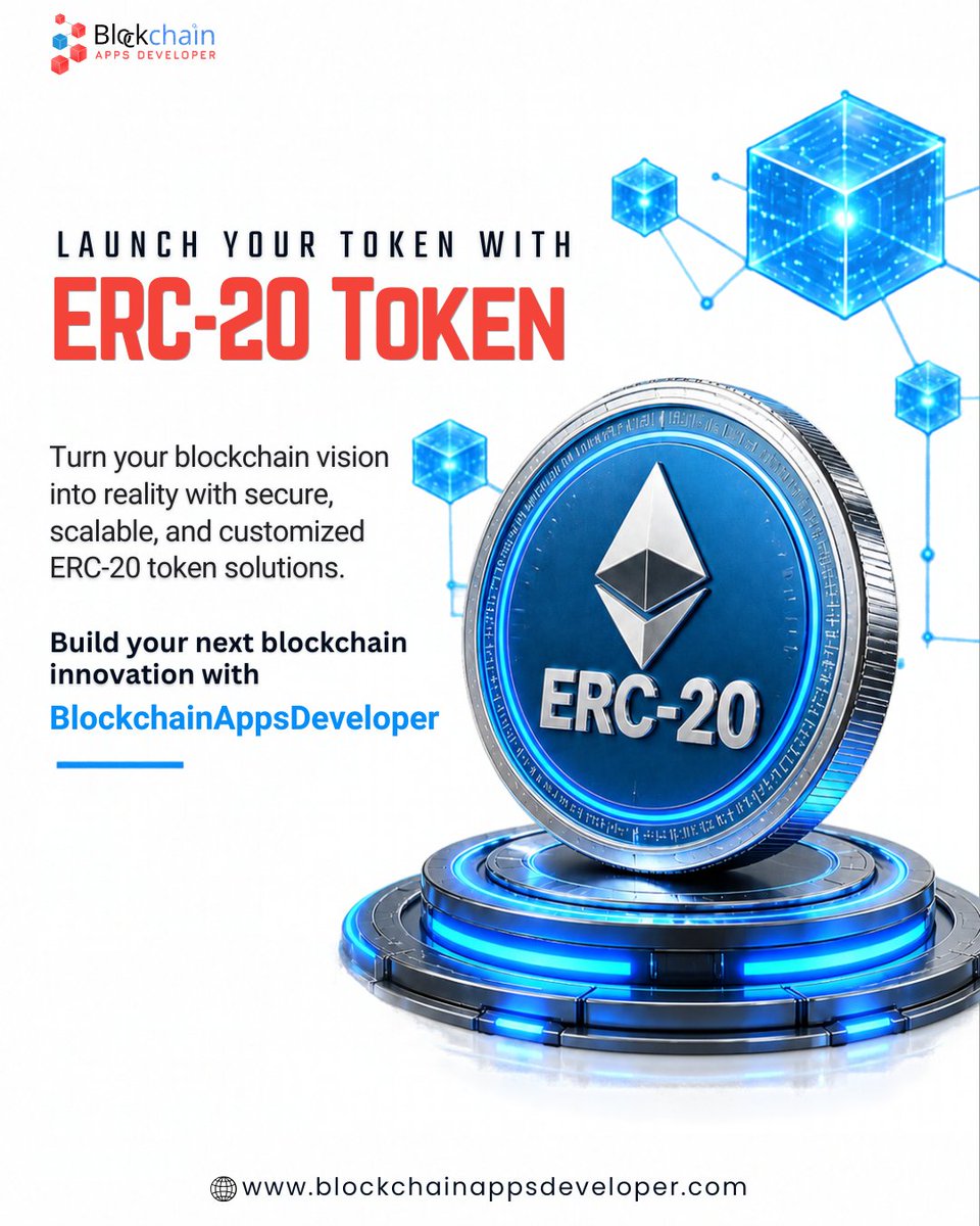 blockch_apps's tweet photo. 🚀 Ready to launch your own token?

Build secure, scalable ERC-20 tokens with customized smart contracts and blockchain solutions from BlockchainAppsDeveloper.

💡 Start your token project today!

🌐https://t.co/HPhJ2ZZMFn

#token #CryptoNews  #USA  #uk #viral https://t.co/RXrcpQBIjR