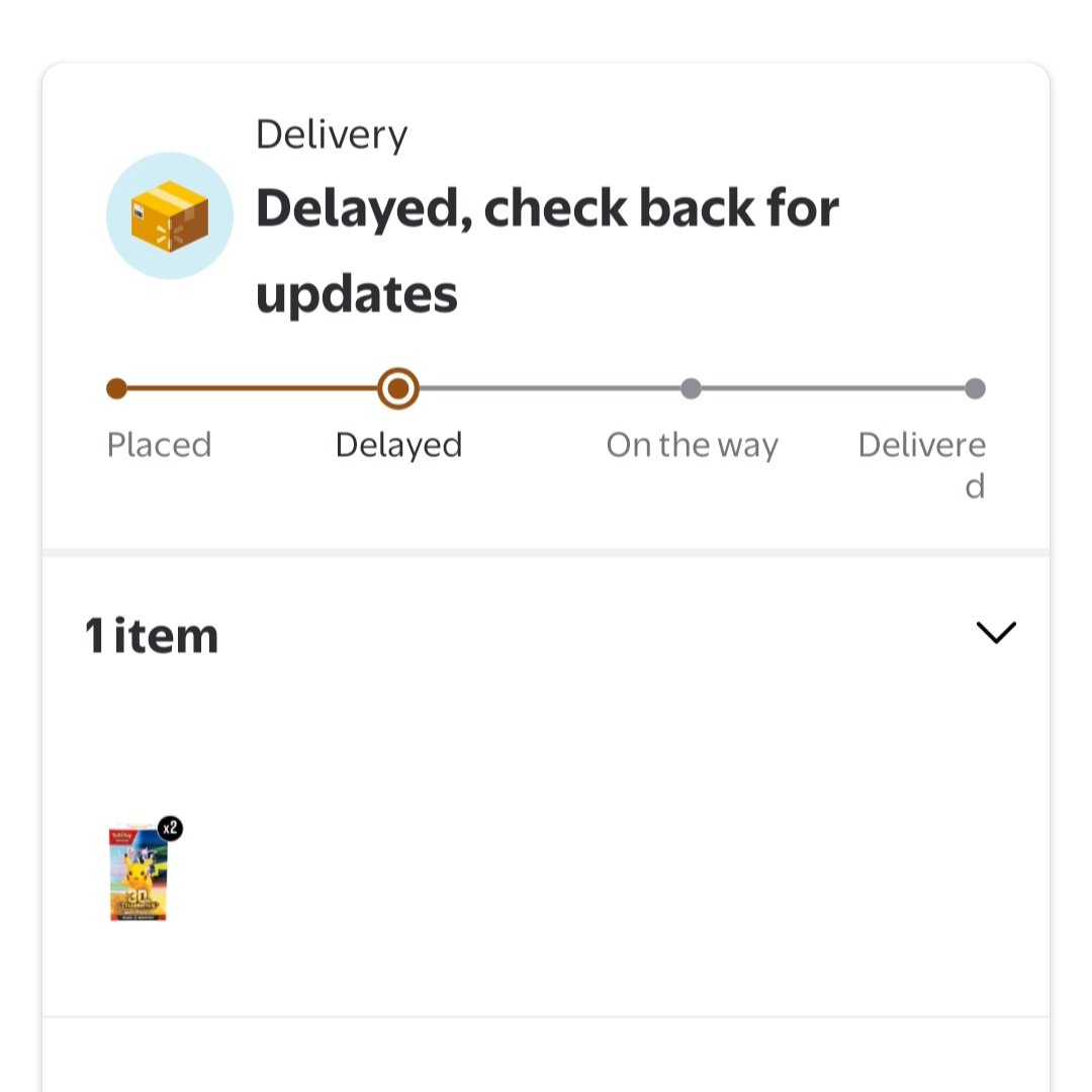 BrandonCollect's tweet photo. Good morning friends and happy Thursday! 

I was fortunate for Walmart picking me for the drawing.

It was supposed to be here today and now it's delayed..🙃

Be safe and have a good day! https://t.co/vf9C399ulU